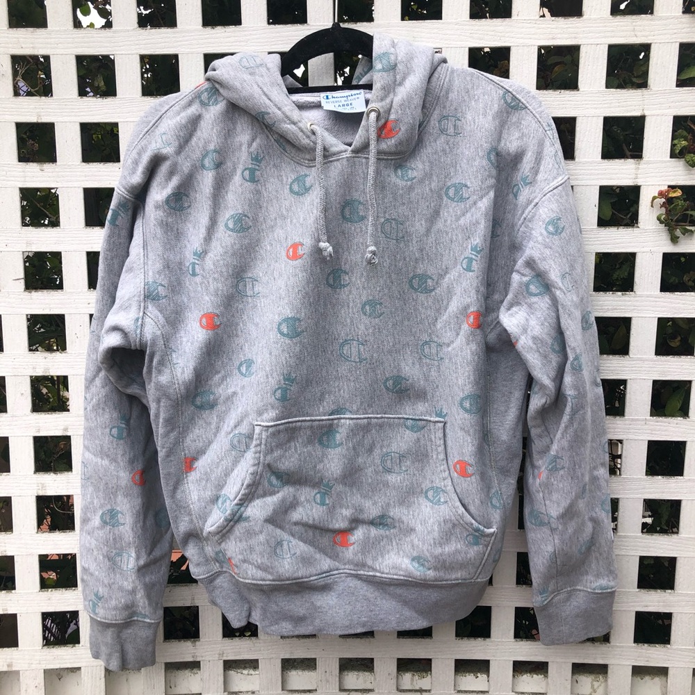 CHAMPION NEON LOGO HOODIE